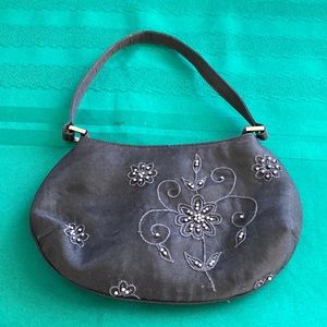 Preston & York Vintage Black Beaded Small Evening Bag